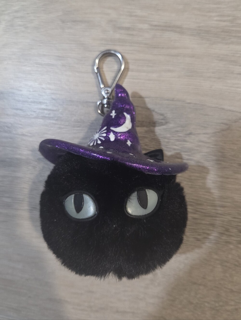 Black Cat Bath & Body Works PocketBac Sanitizer Holder Witch Hat Halloween 2022